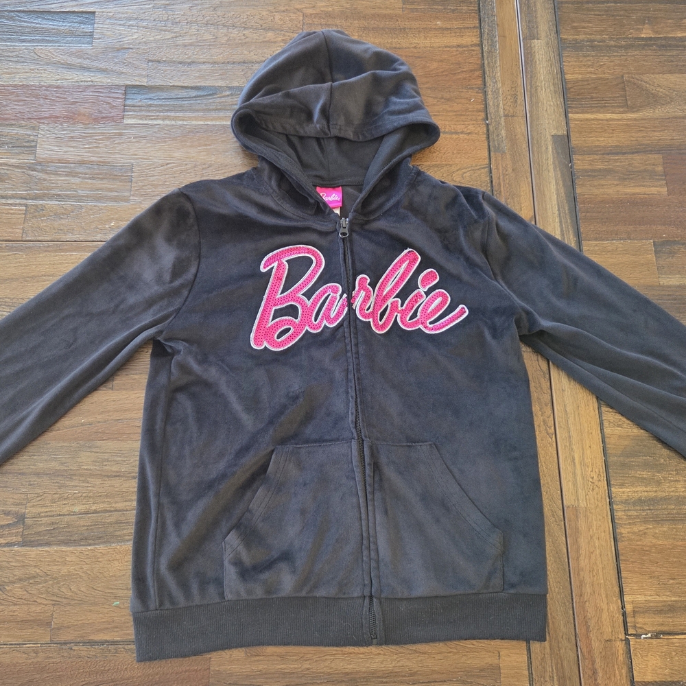 Barbie Girls Velour Matching Family Zip Up Hoodie